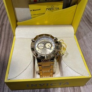 Invicta 24 Karat Gold Plated Subaqua Divers Watch